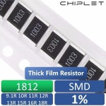 1812 SMD 두꺼운 필름 저항 1%, 0.75W, 3/4W, 9.1R, 10R, 11R, 12R, 13R, 15R, 16R, 18R, 40 개 : 라온상사236