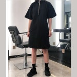 화장품 샵 미용사 앞치마 애완동물 전문 미용 작업복 방수 유니폼 스타일리스트 지퍼 미용실 : 원큐바이