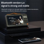 휴대용 미니 블루투스 스피커 거실 캠핑 라디오 비디오 디스플레이 무선 듀얼 카드 슬롯 음악 플레이어 전자책 : 믿음존