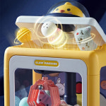 DIY 자동 인형 기계 동전 작동 놀이 미니 Jeux 장난감 클로 크레인 기계스마스 선물용 음악 : hairjoy