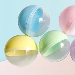 공 캡슐 1P 뽑기 게임 장난감 미니 둥근 반투명 볼 통 75mm : 다다채움