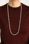 [모드곤] 컬러플 담수진주 롱 목걸이 Colorful Pearl Long Necklace : 모드곤