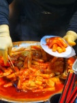 금손떡볶이 - 비법 소스 양념 가루 매콤 달콤 국물 사과 / 안산 상록수역 앞 포장마차 : 금손샵