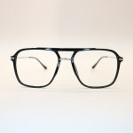 블루라이트차단 패션안경 S0823 뿔테 투브릿지 콤비 사각 블랙 클래식 인기 투명안경테 : 안경다모아