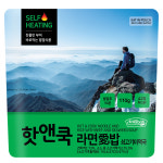 핫앤쿡 라면애밥 쇠고기미역국 비화식 발열도시락 전투식량 비상식량 등산도시락 : 이지밥