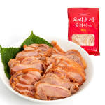 훈제오리 800g 슬라이스 완포 업소용 대용량 식자재 중국산 냉동 : 오리AND닭 푸드