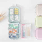 여행용 약통케이스 약보관함 휴대용 알약통 접이식 3단케이스 : Myri