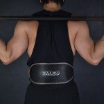 HNF 발레오 가죽 헬스벨트 웨이트 허리 복압 파워 리프팅 스쿼트 데드리프트 S : HNF