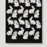 [타월로지스트x키티버니포니] Little Black Bunnies 40x80cm,1ea : 타월로지스트