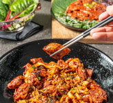국내산 냉장닭 통닭다리살로 만든 순살 매콤닭갈비 1kg (500g x 2) : 달그락부엌