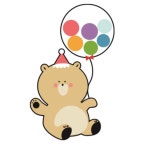 스탠딩풍선4개 : 곰고미풍선