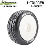 루이스타이어 L-T3190SW B-ROCKET 1/8 Buggy On Road Soft Compound / White Rim / 본딩완료(반대분)(1/8버기타이어) : hobbyline... 