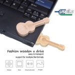 목재 기타 3.0USB 플래시 드라이브, 무료 맞춤형 로고 펜 상자 메모리 스틱, 음악 크리에이티브 결혼 선물, 128GB, 개 : 돈비코퍼레이션