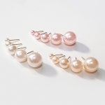 14k 진주귀걸이 스와로브스키 진주 17가지컬러 4mm 6mm 8mm 10mm 12mm : 퀸즈스