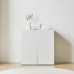 템바보드 2문 도어 분리형 3단 선반 높이조절 다용도 수납장 800 : 다원핸즈데코