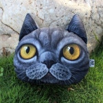 차량용허리쿠션 호환 자동차허리쿠션 등받이 X-DOLLS 차량용 목쿠션 베개 XD114T브리티스쇼트헤어 : 오픈마이월드