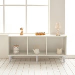 미니 소형 책꽂이 선반 1단 3칸 책장 1147 : 리빙플라스크