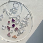 네오디움 유리조각 마그넷 : 유리미내