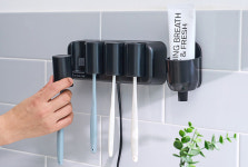 더본케어 벽걸이 칫솔살균기 칫솔건조기 국산 4구 개별형 히팅 건조기 : 주식회사알비엔