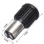 BA20D H6 LED 고출력 램프 오토바이 헤드라이트 전구, 슈퍼 화이트/옐로우 키트 모토 액세서리, 2 개 : 오솔국제물류