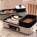 대원 전기그릴 가정용 캠핑용 반반 멀티그릴 팬 2in1 분리형 불판 간편한 세척 : 365쇼핑라이브특가