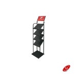 카다로그 스탠드 CDS-304 A4 4단 블랙 : 동구스몰