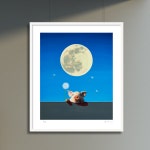 [그림닷컴] Olivia over the wall - full moon (99 Editions), 송형노 작가 에디션 판화 : 그림닷컴