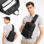 예쁜 노트북 테블릿 가방 백팩 랩탑 탭 가벼운 태블릿 남성용 다기능 크로스 바디 도난 방지 어깨 메신저 남성 방수 짧은 여행 가슴 팩 : 해외직구존