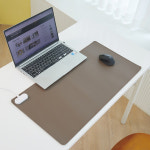 온열 데스크매트 가죽 마우스패드 발열 장패드 EDW-7036GY 전자파제로 K기술 : NAVEESTORE