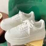 여성 키높이 스니커즈 운동화 굽있는 캐주얼 데일리 베이직 : 모나샵