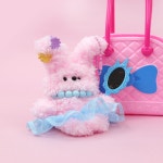 DIY 귀여운 모루 토끼 인형 키링 만들기 키트 랜덤 발송 핑크 보라 검정 크림 초등학생 : 내일의쇼핑