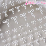 진주 포인트 진주알 프레임 리본 네일스티커 : 젤네일재료천국