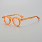 G2294 뿔테 31.3g 특이한 멀티 동그란 비즈니스 연예인 멋내기 MZ 남자 여자 안경테 : 24스퀘어