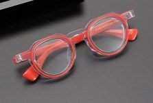 G2294 뿔테 31.3g 특이한 멀티 동그란 비즈니스 연예인 멋내기 MZ 남자 여자 안경테 : 24스퀘어