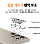 랩씨 카메라 렌즈 보호 필름 강화유리 (빛 번짐 방지 블랙링) 갤럭시S24 플러스, 2매입 : 삼성공식파트너 dmac