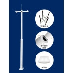 CCTV 폴대 3m 4m 씨씨티비 브라켓 카메라 주차 기둥 : 치치몰4