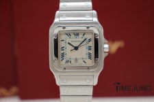 까르띠에 빈티지 시계 산토스 갈베 라지 스틸 쿼츠 1564 : 타임정