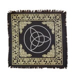 타로스프레드천 60x60cm 타로 헝겊 보드 게임 카드 식탁보 면화 위카 점성술 테이블 커버 담요 운세 타로천 : 나인드림