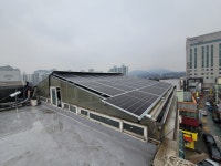 22kw 인천시 하우스 스텐 온실 지붕 부착형 태양광발전 시스템 전국설치 : 홈에너지