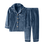 극세사 아동 기모 파자마 홈웨어 2컬러 남아 여아 따듯한 양면 겨울잠옷 부드러운 실내복 : 할인셀러