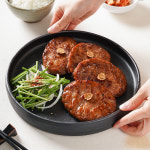 홍익상회 한돈 스테이크 떡갈비 4장 400g, 1개 : 홍익상회