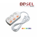 DOSEL 도셀 동서 멀티코드 개별스위치 3구X5M 전선 3Cx1.5SQ 멀티탭 연장선 : 하림툴스