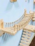 WMSG 원목 캣브릿지 캣워크 고양이 구름다리 벽선반 벽걸이 DIY 해먹 캣워커 놀이터 : 마켓썬샤인