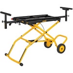 바퀴가 있는 DEWALT 마이터 쏘 스탠드, 접이식 및 휴대용, 최대 300파운드 수용(DWX726) : 세화센트럴