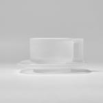 아르노글래스 컵앤소서 ARNO GLASS CUP AND SAUCER - FROSTED : ARNO GLASS