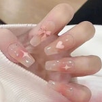 인조손톱 젤네일팁 수제팁 블링블링 롱네일 디자인 붙이는손톱 : 위드리브