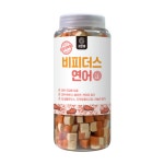 자연애 비피더스 연어맛트릿 500g 장건강 피부건강 강아지 고양이 트릿 노즈워크간식 유산균간식 : 드몽드펫샵