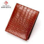 태국 악어 가죽 배꼽 지갑 비즈니스 남성용 다기능 멀티 카드 슬롯 : 마켓다팔다