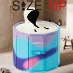 프렌홈 접이식 이동식 욕조 1인 간이 반신욕조 반신욕기 간이 미니 가정용 욕조 : 프렌홈