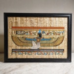 이집트 파피루스 그림(중형,이시스 여신P7) : 즐거운일상